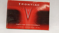 1999 Pontiac Grand Am Owners Manual Book Guide OEM Used Auto Parts - Oemusedautoparts1.com