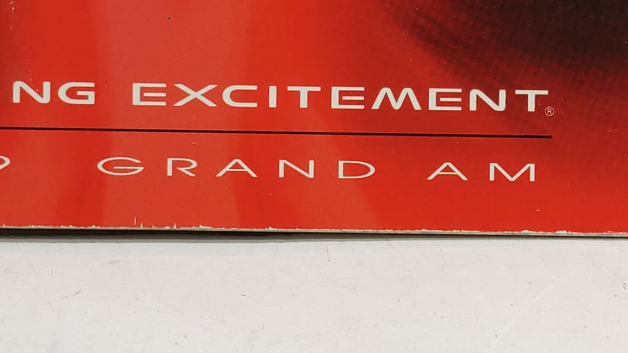 1999 Pontiac Grand Am Owners Manual Book Guide OEM Used Auto Parts - Oemusedautoparts1.com