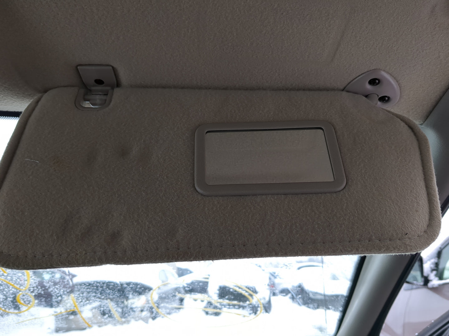 1999 Saturn Sl2 Sun Visor Shade Replacement Passenger Right Mirror Fits OEM Used Auto Parts - Oemusedautoparts1.com