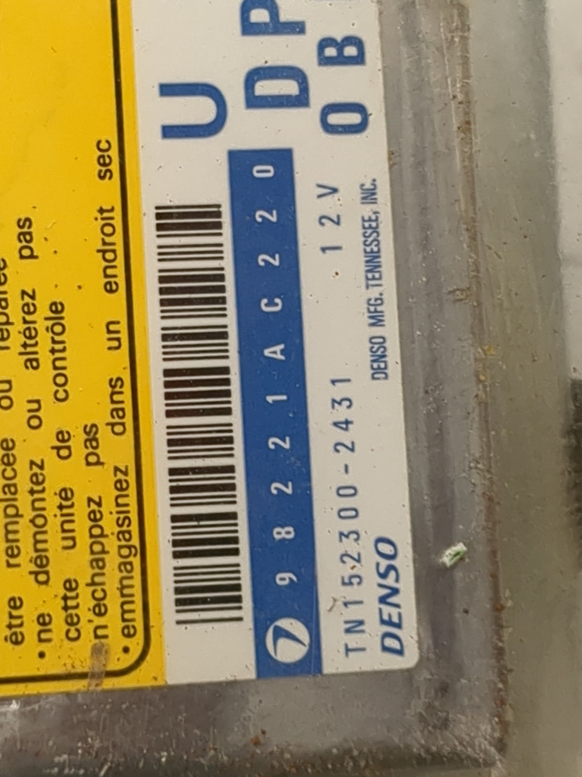 1999-1999 Subaru Legacy Srs Safety Restraint System Module - Oemusedautoparts1.com