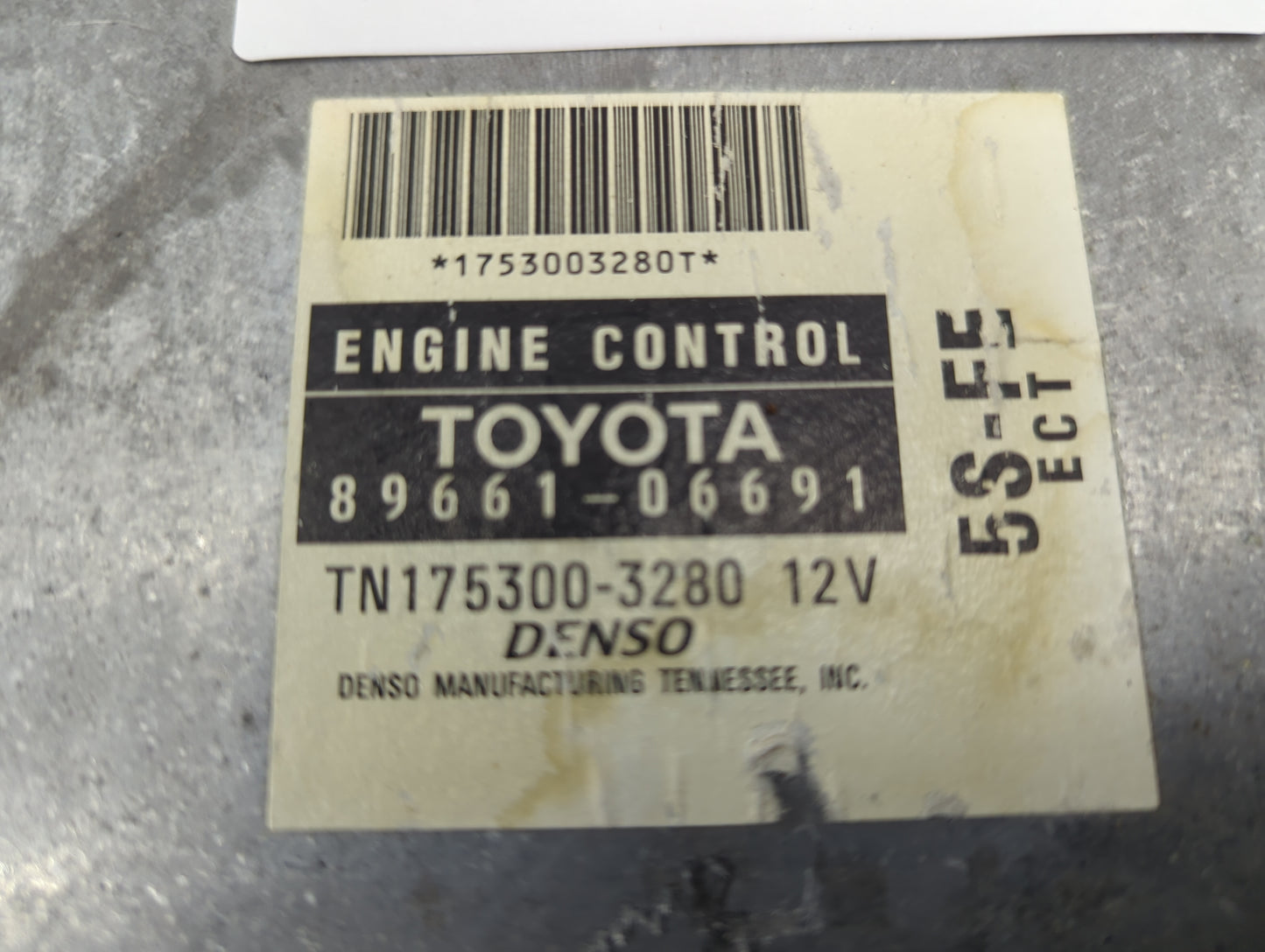 1999 Toyota Camry PCM Engine Control Computer ECU ECM PCU OEM P/N:89661-06691 175300-3280 Fits OEM Used Auto Parts - Oemused