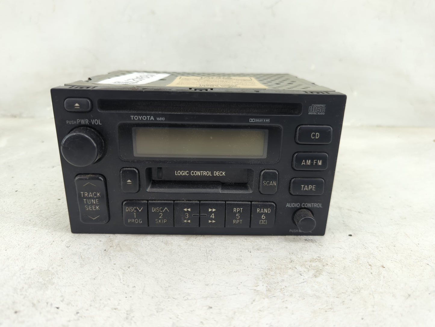 1998-1999 Toyota Camry Radio AM FM Cd Player Receiver Replacement P/N:86120-AA030 Fits Fits 1998 1999 OEM Used Auto Parts - 