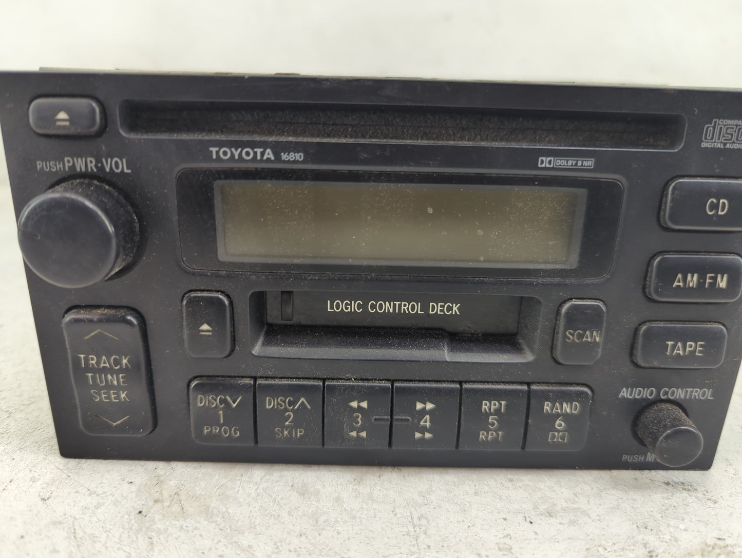 1998-1999 Toyota Camry Radio AM FM Cd Player Receiver Replacement P/N:86120-AA030 Fits Fits 1998 1999 OEM Used Auto Parts - 