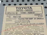 1998-1999 Toyota Camry Radio AM FM Cd Player Receiver Replacement P/N:86120-AA030 Fits Fits 1998 1999 OEM Used Auto Parts - 