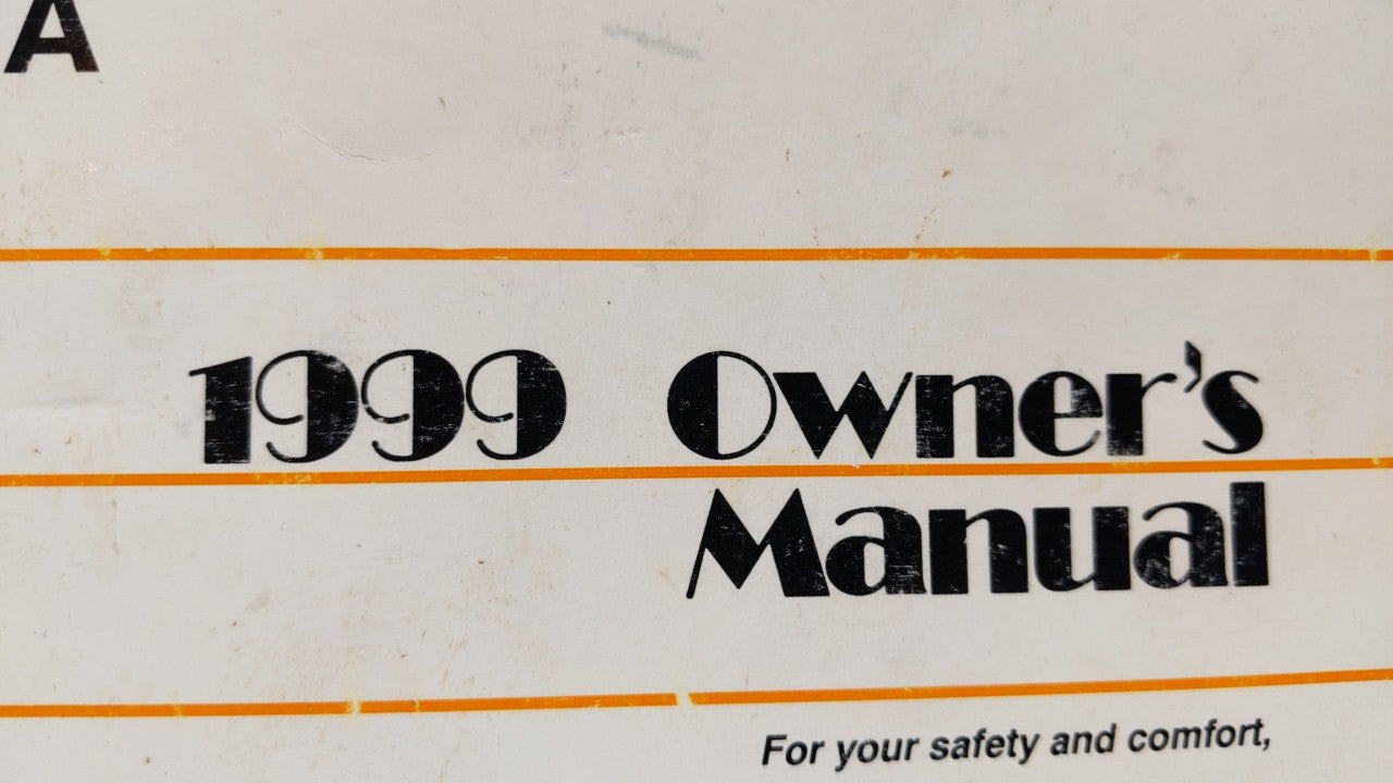 1999 Toyota Camry Owners Manual Book Guide OEM Used Auto Parts - Oemusedautoparts1.com