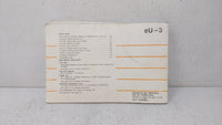 1999 Toyota Corolla Owners Manual Book Guide OEM Used Auto Parts - Oemusedautoparts1.com