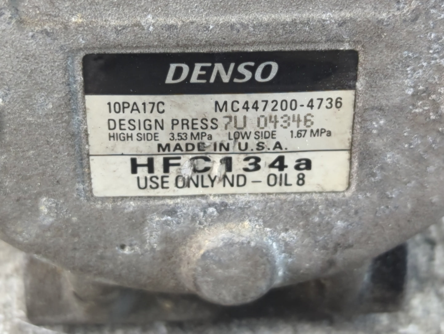 1999-2001 Toyota Solara Air Conditioning A/c Ac Compressor Oem - Oemusedautoparts1.com