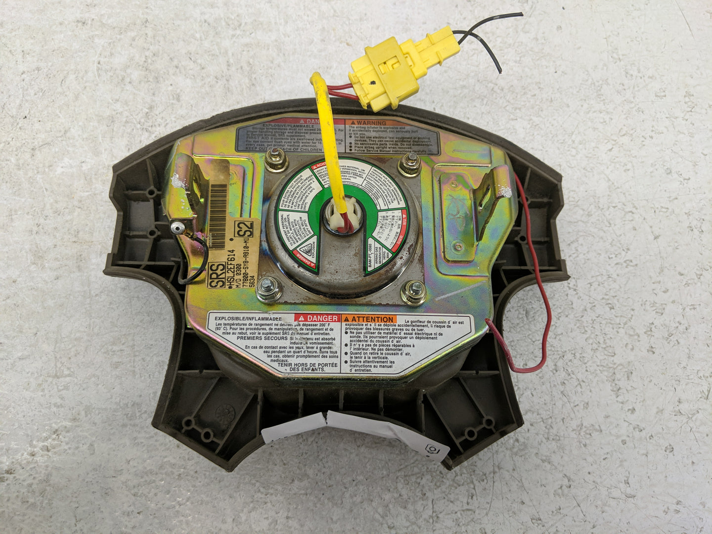 2000 Acura Tl Air Bag Driver Left Steering Wheel Mounted - Oemusedautoparts1.com