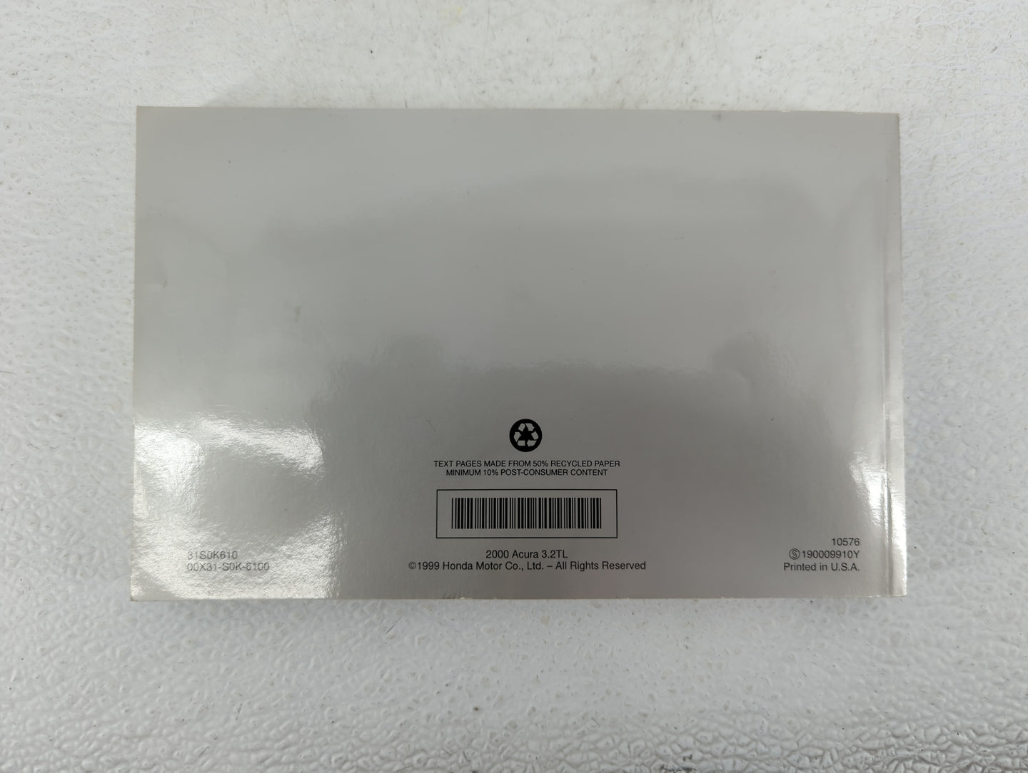 2000 Acura Tl Owners Manual Book Guide OEM Used Auto Parts - Oemusedautoparts1.com