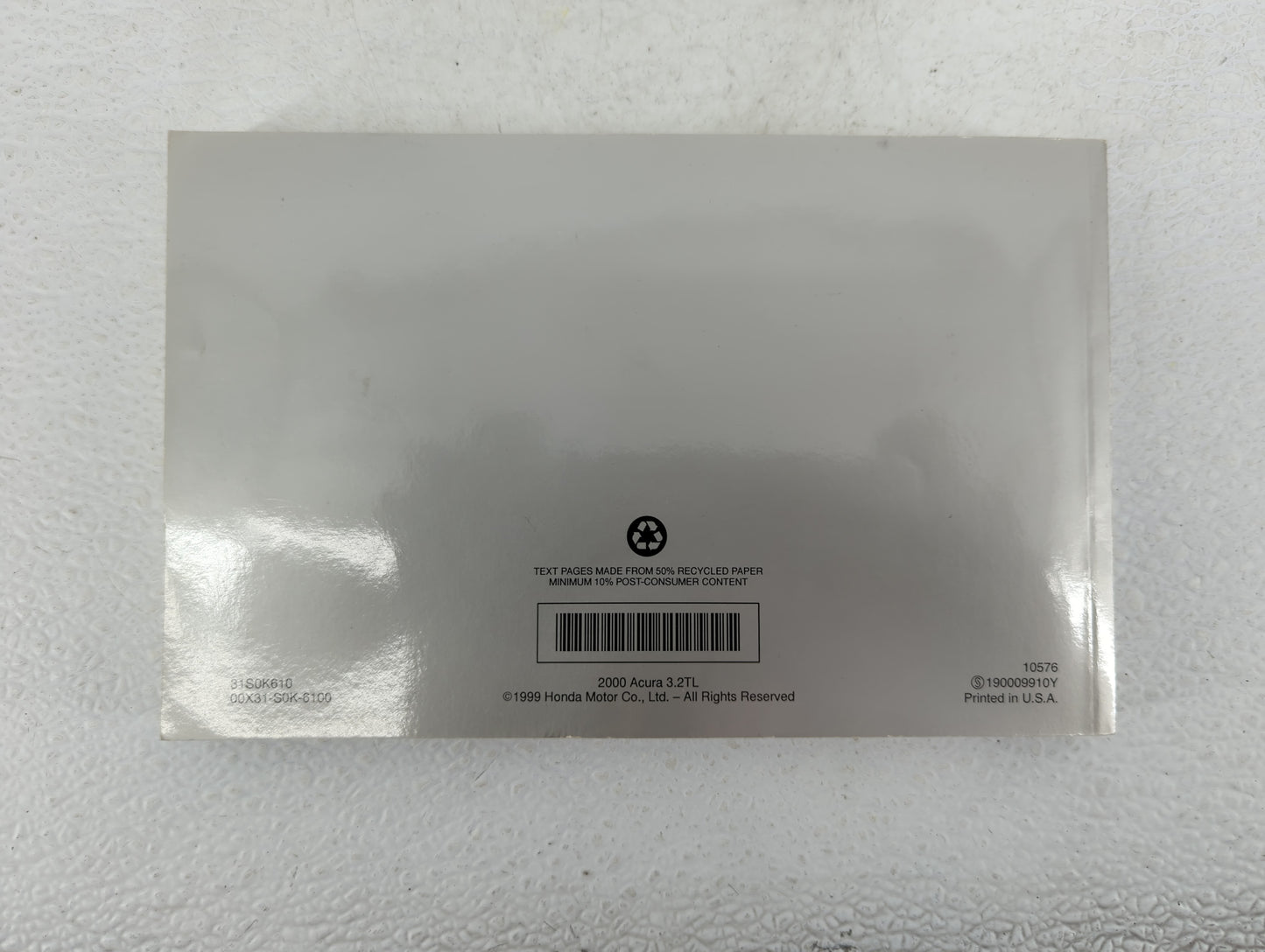 2000 Acura Tl Owners Manual Book Guide OEM Used Auto Parts - Oemusedautoparts1.com