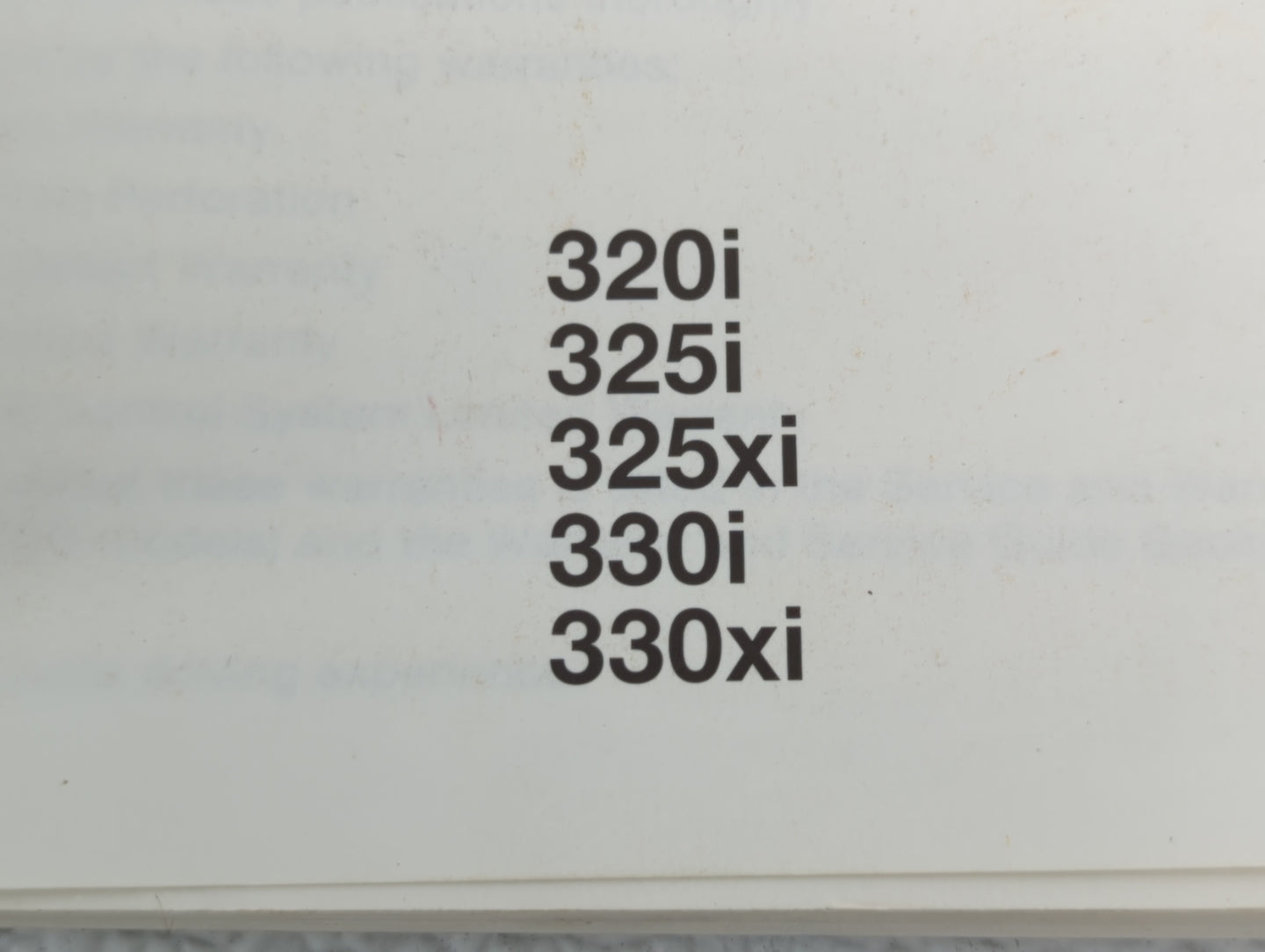 2000 Bmw 320i Owners Manual Book Guide OEM Used Auto Parts - Oemusedautoparts1.com