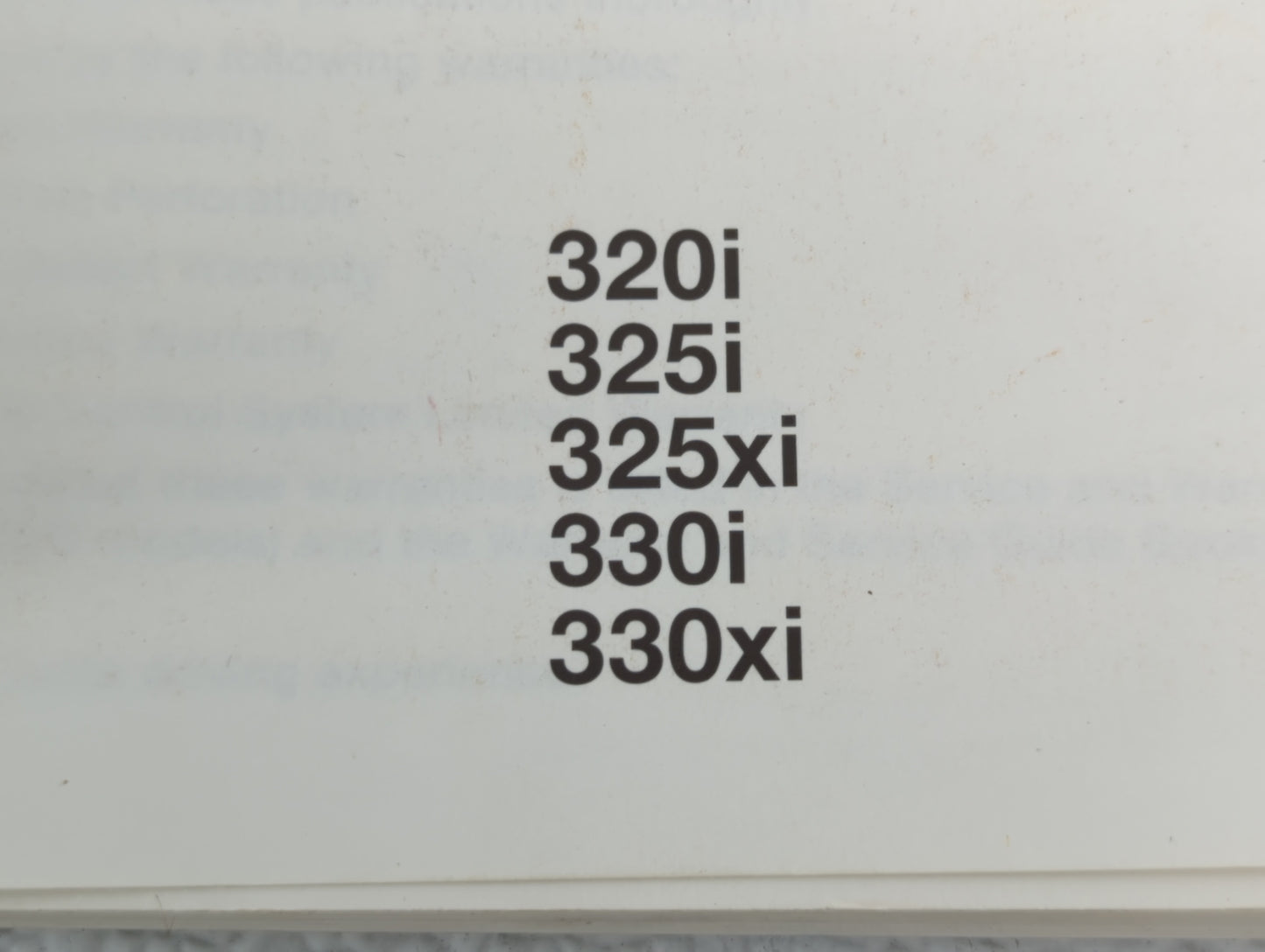 2000 Bmw 320i Owners Manual Book Guide OEM Used Auto Parts - Oemusedautoparts1.com