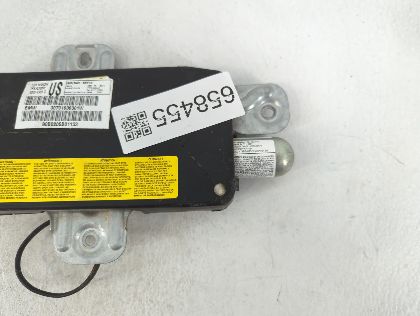 1996-1999 Bmw 328i Air Bag Driver Left Steering Wheel Mounted P/N:30701836301W 3000 4905 D Fits Fits 1996 1997 1998 1999 OEM