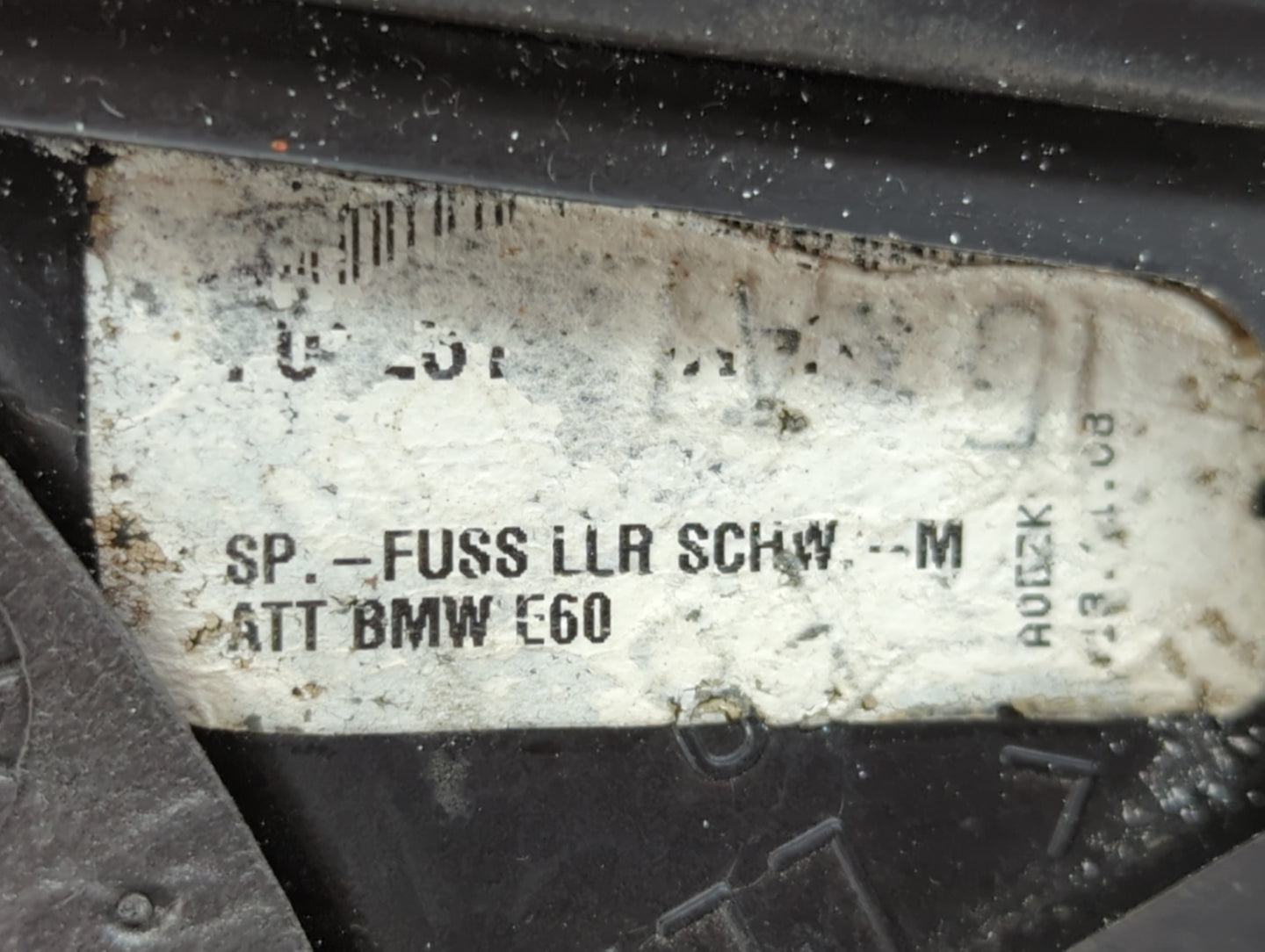 2000 Bmw 528i Passenger Right Side View Manual Door Mirror Black - Oemusedautoparts1.com