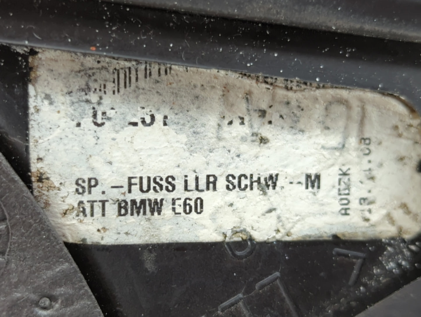2000 Bmw 528i Passenger Right Side View Manual Door Mirror Black - Oemusedautoparts1.com