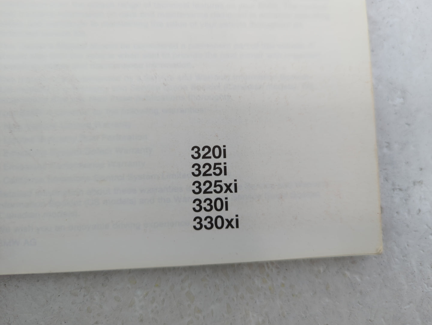 2000 Bmw X3 Owners Manual Book Guide OEM Used Auto Parts - Oemusedautoparts1.com