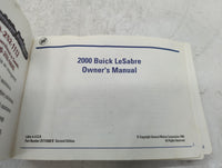 2000 Buick Lesabre Owners Manual Book Guide P/N:25712660 B OEM Used Auto Parts - Oemusedautoparts1.com