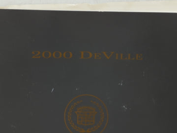 2000 Cadillac Deville Owners Manual Book Guide OEM Used Auto Parts