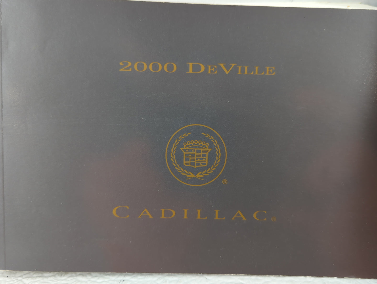 2000 Cadillac Deville Owners Manual Book Guide OEM Used Auto Parts - Oemusedautoparts1.com