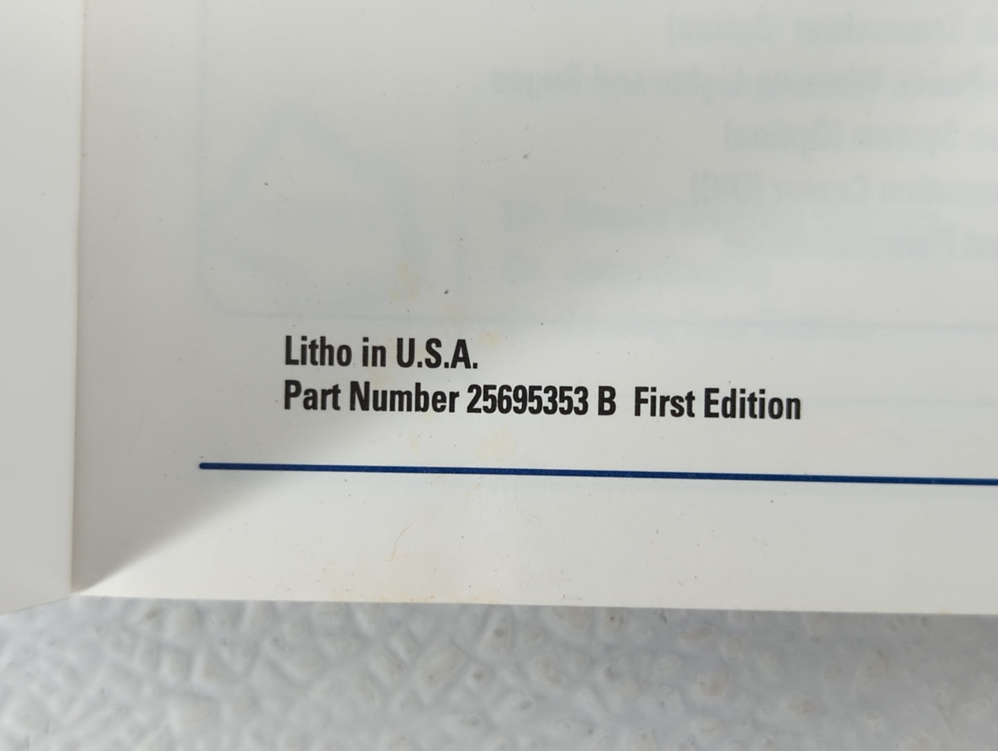 2000 Cadillac Deville Owners Manual Book Guide P/N:25695353 OEM Used Auto Parts - Oemusedautoparts1.com