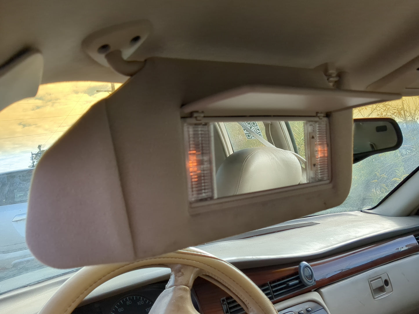 2000-2002 Cadillac Eldorado Sun Visor Shade Replacement Driver Left Mirror Fits Fits 2000 2001 2002 OEM Used Auto Parts - Oe