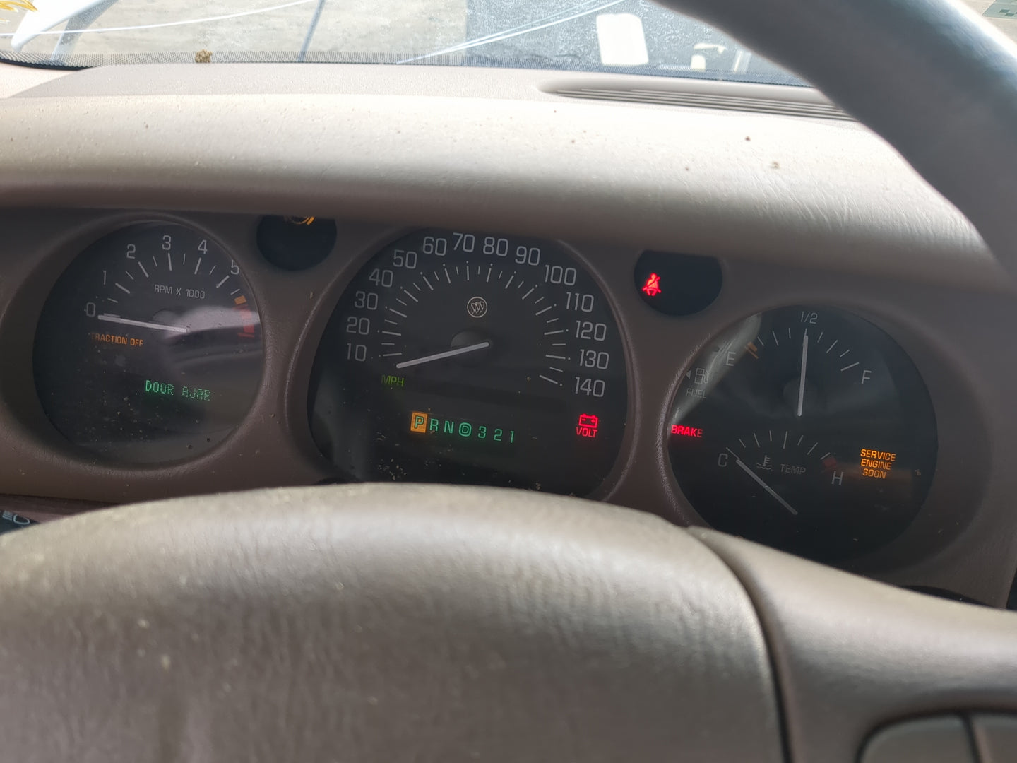 2000-2002 Cadillac Eldorado Instrument Cluster Speedometer Gauges Miles:1K Fits Fits 2000 2001 2002 OEM Used Auto Parts - Oe