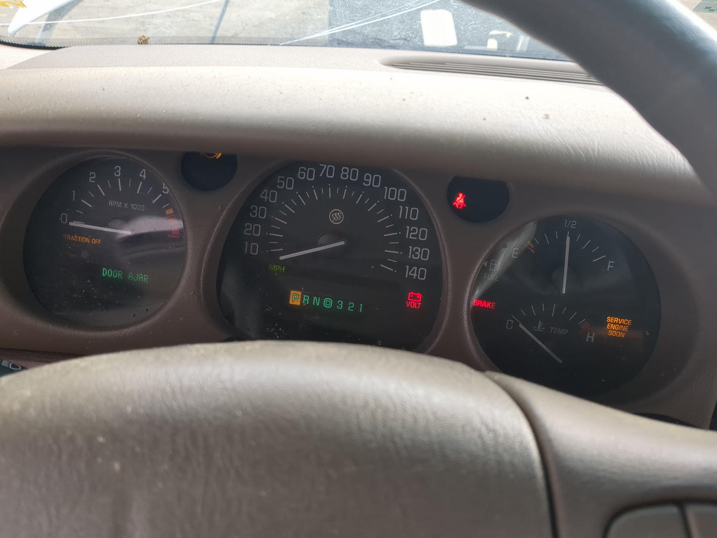 2000-2002 Cadillac Eldorado Instrument Cluster Speedometer Gauges Miles:1K Fits Fits 2000 2001 2002 OEM Used Auto Parts - Oe