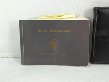 2000 Cadillac Escalade Owners Manual Book Guide P/N:25695354 OEM Used Auto Parts