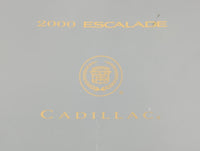 2000 Cadillac Escalade Owners Manual Book Guide P/N:25695354 OEM Used Auto Parts - Oemusedautoparts1.com