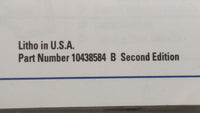 2000 Chevrolet Impala Owners Manual Book Guide OEM Used Auto Parts - Oemusedautoparts1.com