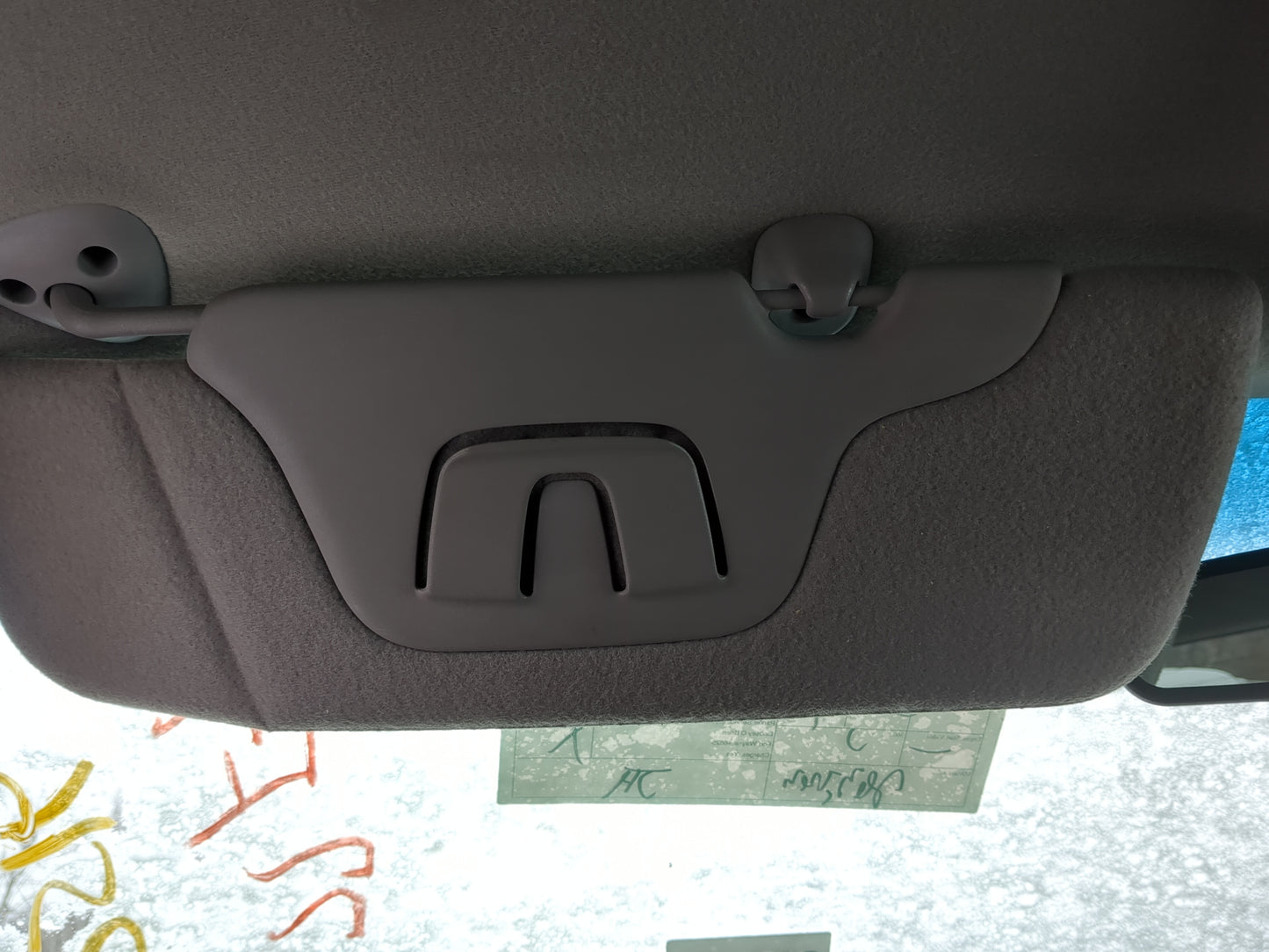 2000-2002 Chevrolet Silverado 1500 Sun Visor Shade Replacement Driver Left Mirror Fits Fits 2000 2001 2002 OEM Used Auto Par