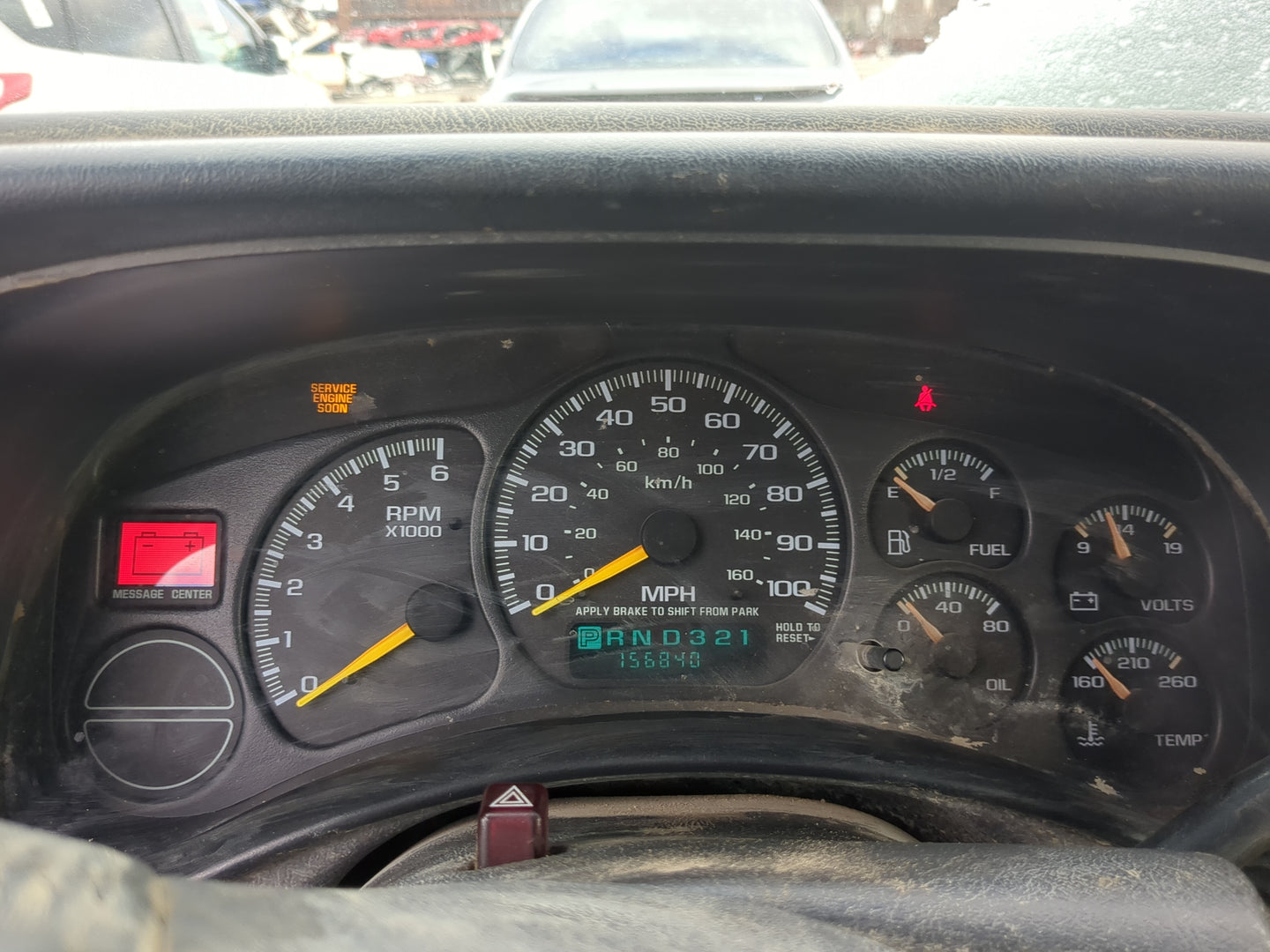 2000-2002 Chevrolet Silverado 1500 Instrument Cluster Speedometer Gauges Miles:157K Fits Fits 2000 2001 2002 OEM Used Auto P