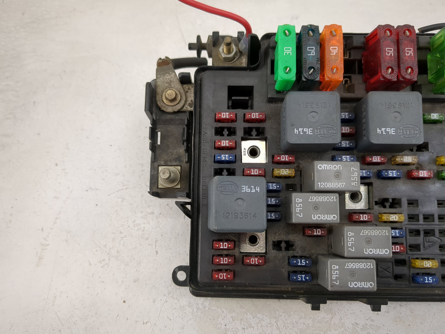 2000-2002 Chevrolet Silverado 1500 Fusebox Fuse Box Panel Relay Module P/N:12193614 12088567 Fits Fits 2000 2001 2002 OEM Us