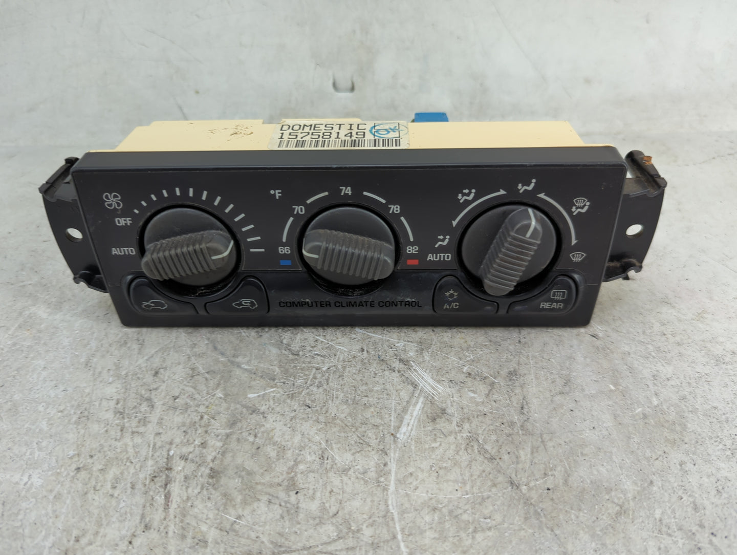 2000-2002 Chevrolet Tahoe Climate Control Module Temperature AC/Heater Replacement P/N:15758149 Fits Fits 1999 2000 2001 200