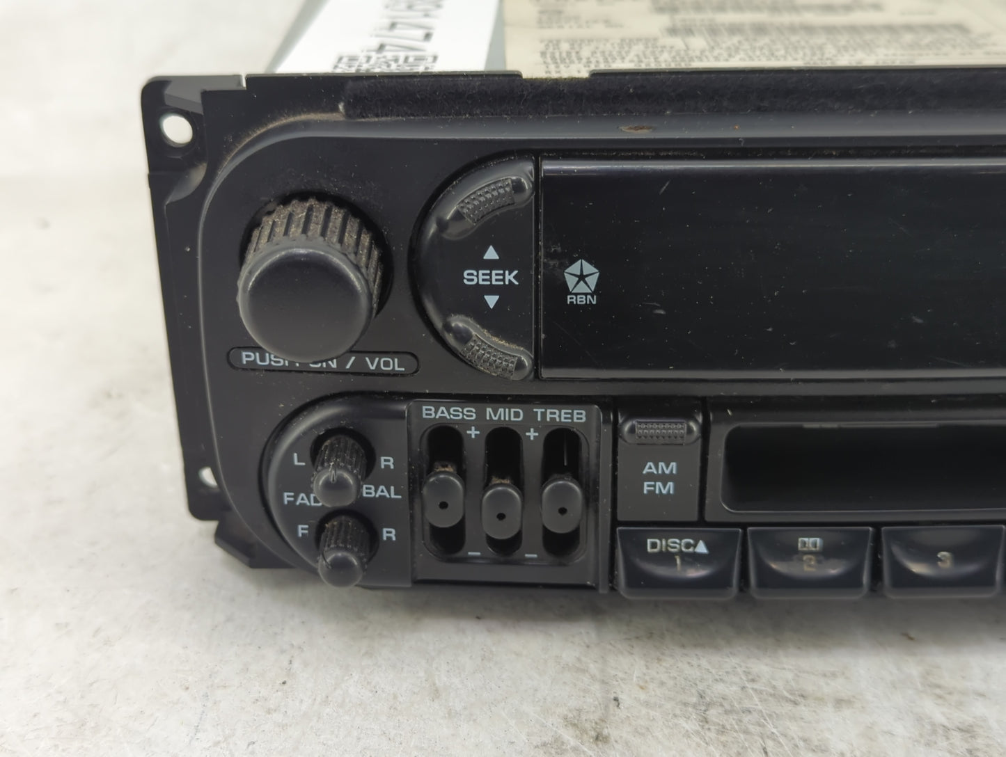 1999-2002 Chrysler 300m Radio AM FM Cd Player Receiver Replacement P/N:P04858584AH Fits Fits 1998 1999 2000 2001 2002 OEM Us