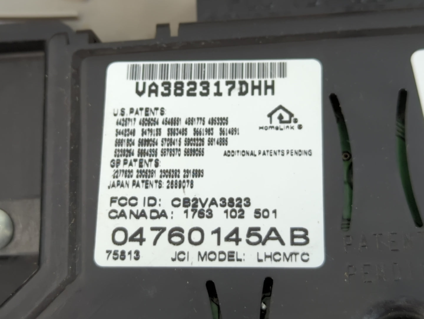 2000-2000 Chrysler Concorde Overhead Roof Console Interior Dome Light - Oemusedautoparts1.com