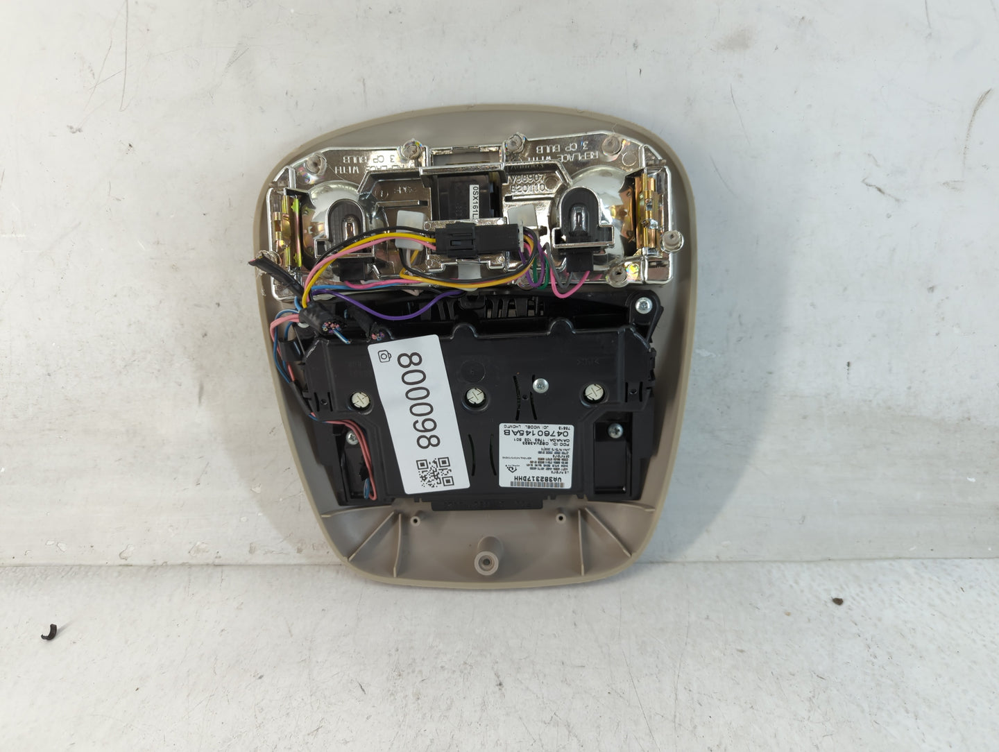 2000-2000 Chrysler Concorde Overhead Roof Console Interior Dome Light - Oemusedautoparts1.com