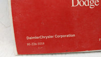 2000 Dodge Caravan Owners Manual Book Guide OEM Used Auto Parts - Oemusedautoparts1.com