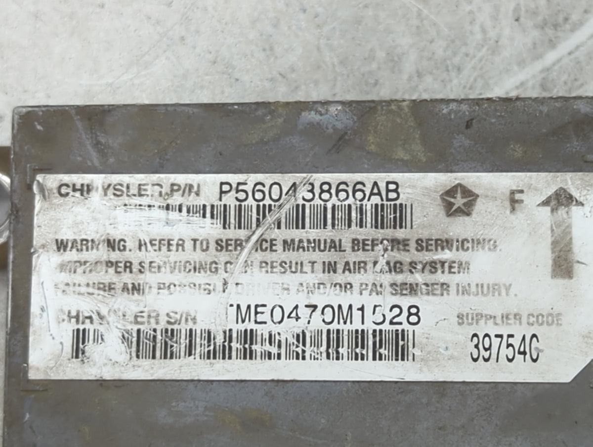 1999-2000 Dodge Dakota Safety Restraint Srs Airbag Control Module - Oemusedautoparts1.com