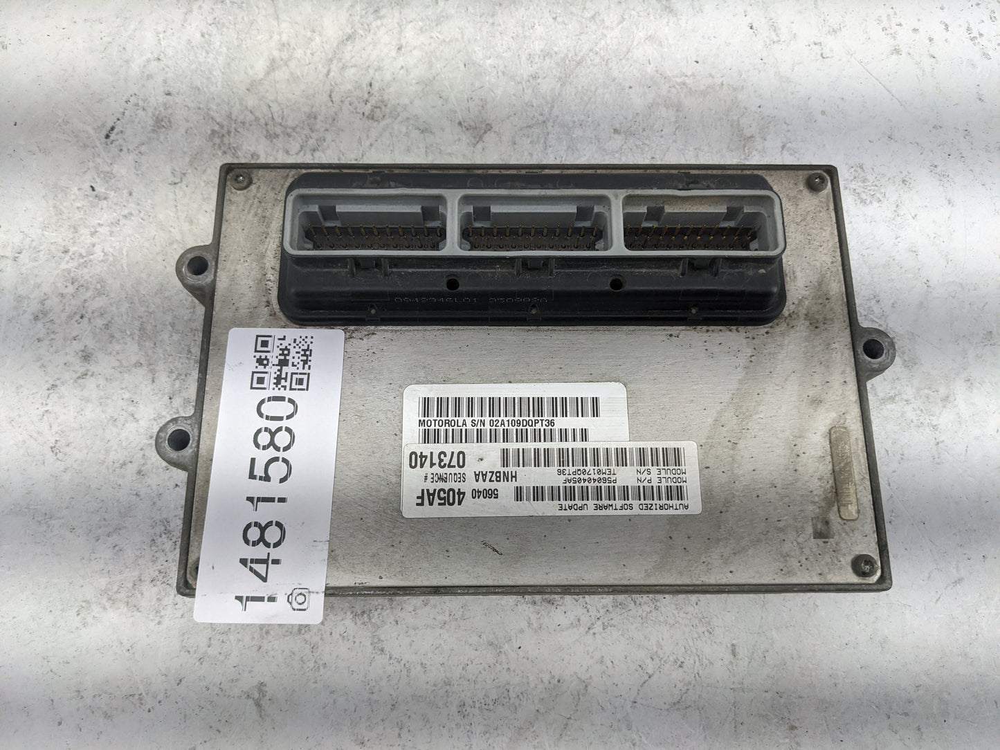 2000 Dodge Dakota PCM Engine Control Computer ECU ECM PCU OEM P/N:P56040405AF 56040405AF, HNBZAA, TEM0170QPT36, 02A109DQPT36