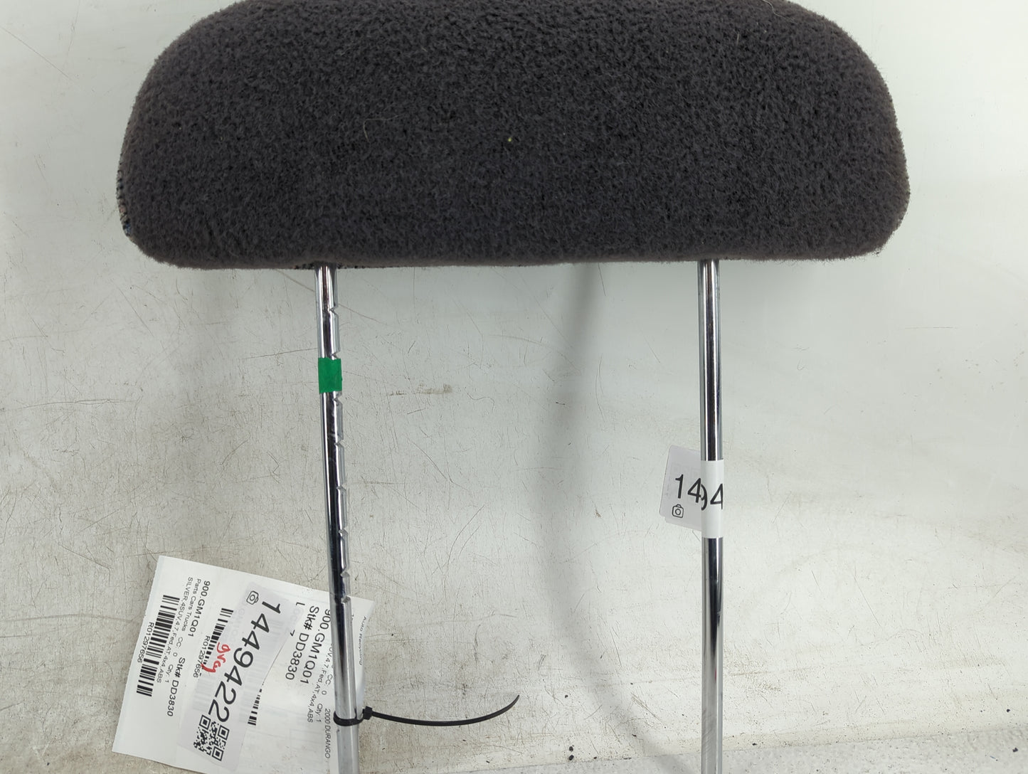 2000-2003 Dodge Durango Headrest Head Rest Rear Center Seat Fits Fits 2000 2001 2002 2003 OEM Used Auto Parts - Oemusedautop