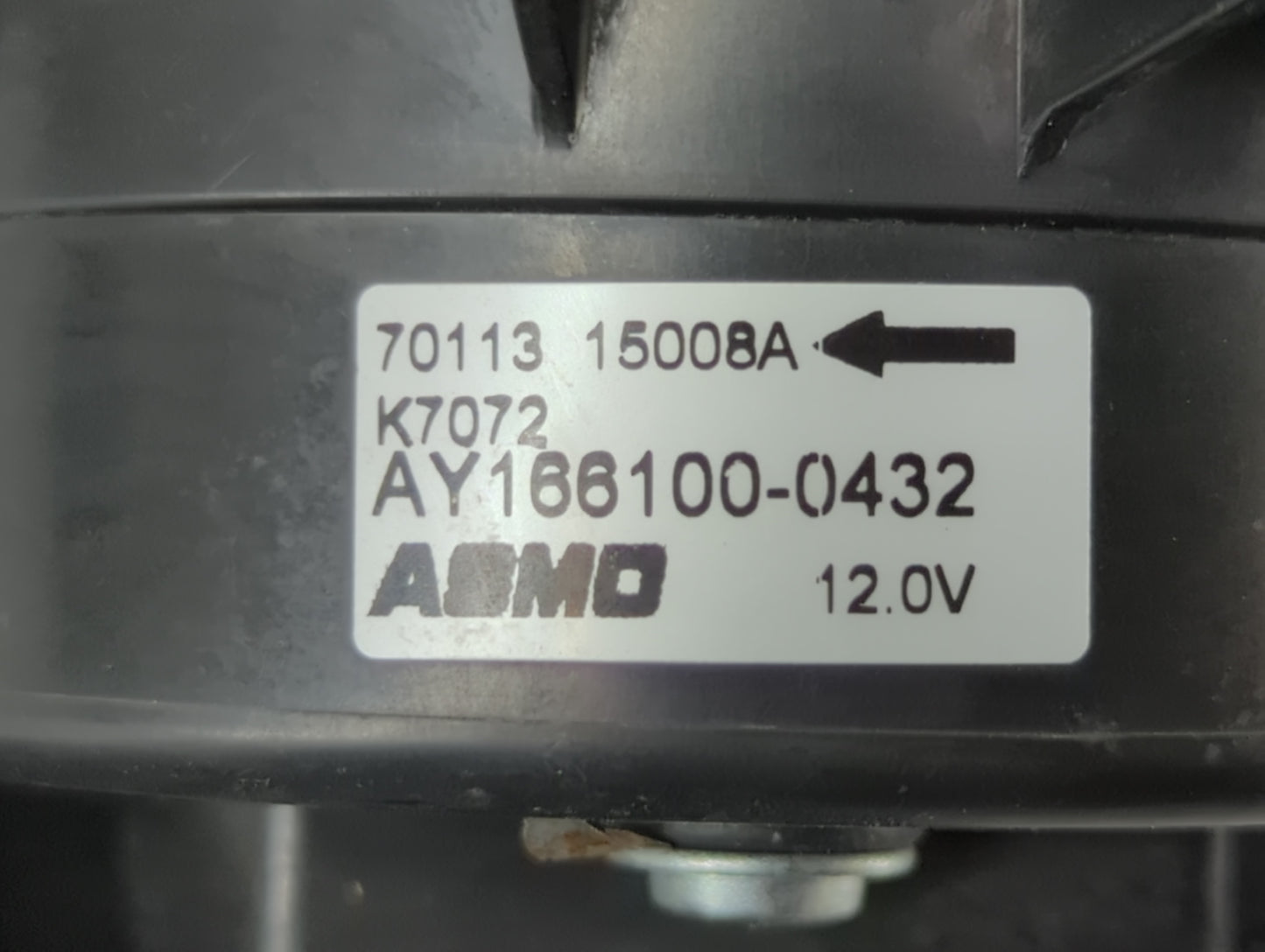 1998-2000 Dodge Durango Rear Heater AC Blower Motor P/N:AY166100-0432 Fits Fits 1998 1999 2000 OEM Used Auto Parts - Oemused