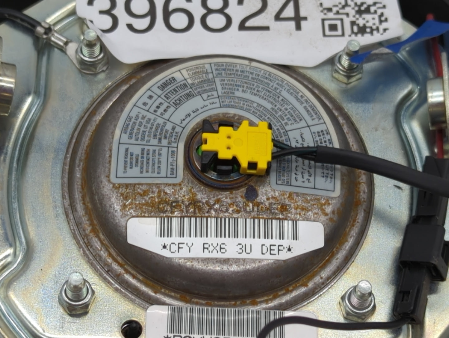 2000 Dodge Neon Air Bag Driver Left Steering Wheel Mounted P/N:BAM-PT1-1008 Fits OEM Used Auto Parts - Oemusedautoparts1.com