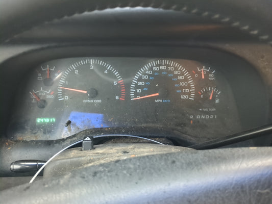 2000-2001 Dodge Ram 1500 Instrument Cluster Speedometer Gauges Fits Fits 2000 2001 OEM Used Auto Parts