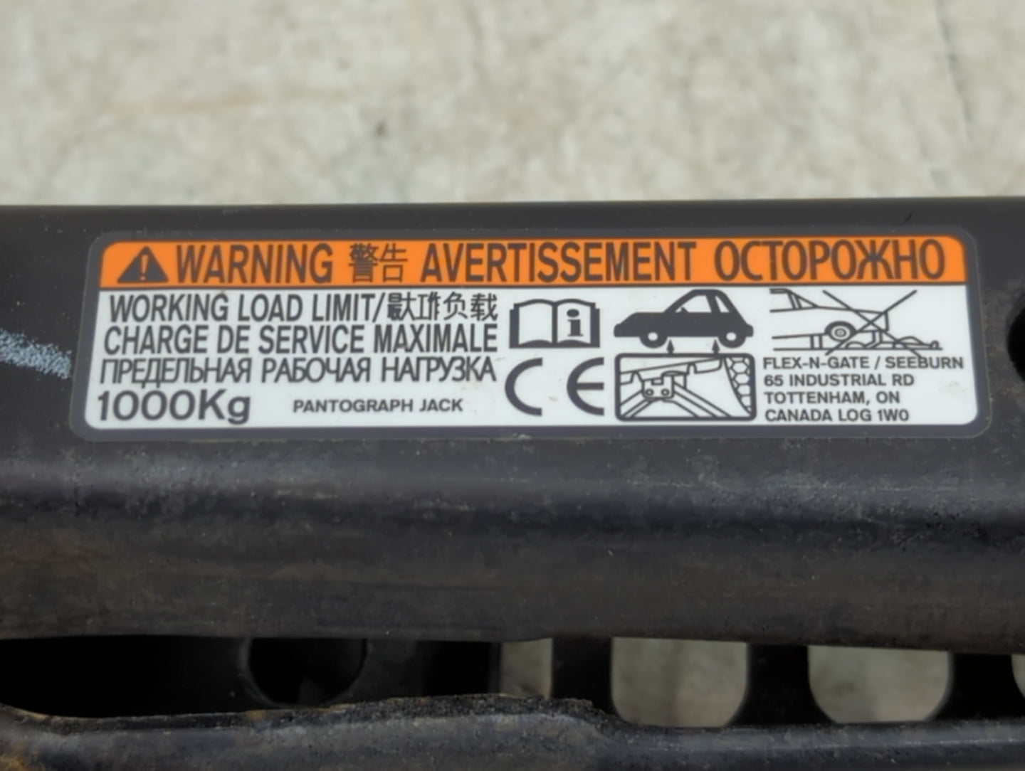 2000 Ford Contour Spare Scissor Car Jack - Oemusedautoparts1.com