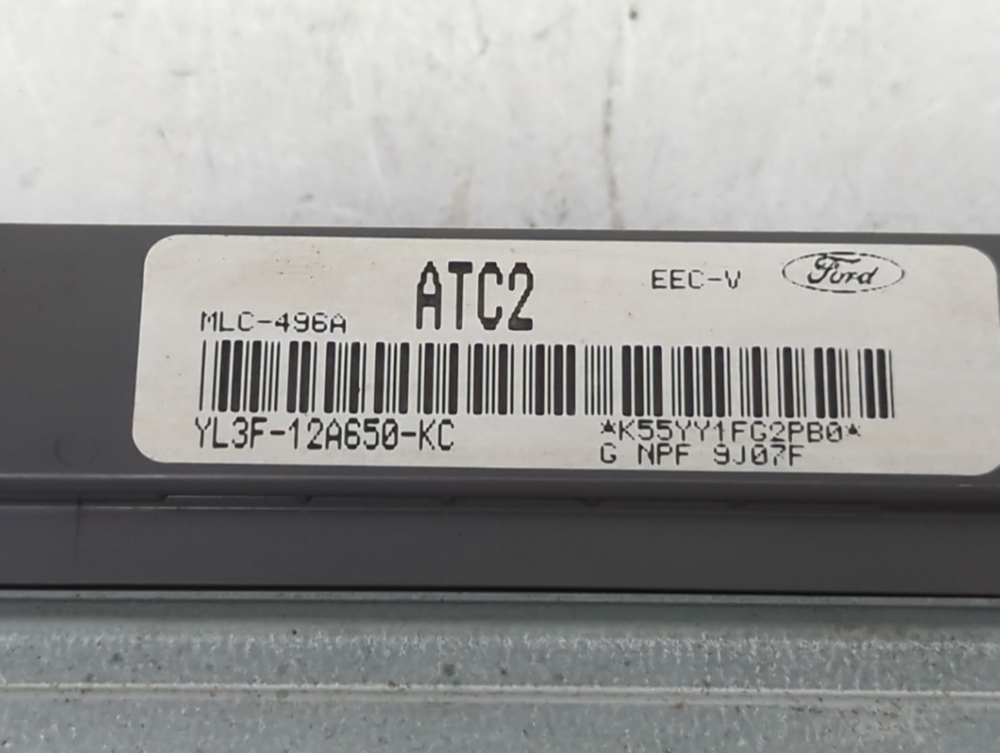 2000 Ford F150 PCM Engine Control Computer ECU ECM PCU OEM P/N:YL3F-12A650-KC MLC-496A Fits OEM Used Auto Parts - Oemusedaut