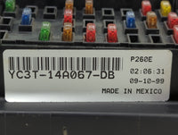2000 Ford F250sd Fusebox Fuse Box Panel Relay Module P/N:YC3T-14A067-DB F81B-14A067-DL Fits OEM Used Auto Parts - Oemusedaut