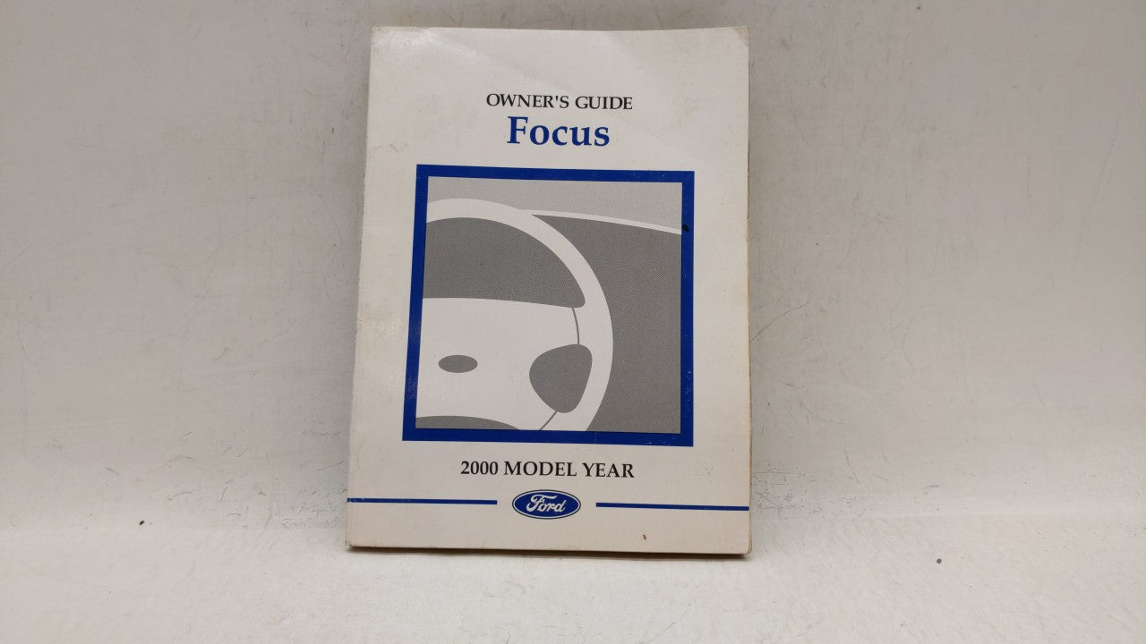 2000 Ford Focus Owners Manual Book Guide OEM Used Auto Parts - Oemusedautoparts1.com
