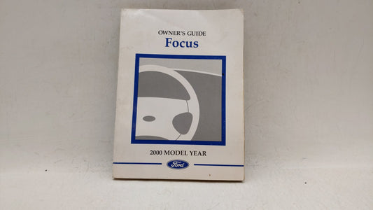 2000 Ford Focus Owners Manual Book Guide OEM Used Auto Parts - Oemusedautoparts1.com