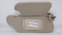 2000 Ford Taurus Passenger Right Sun Visor Sunvisor Tan - Oemusedautoparts1.com